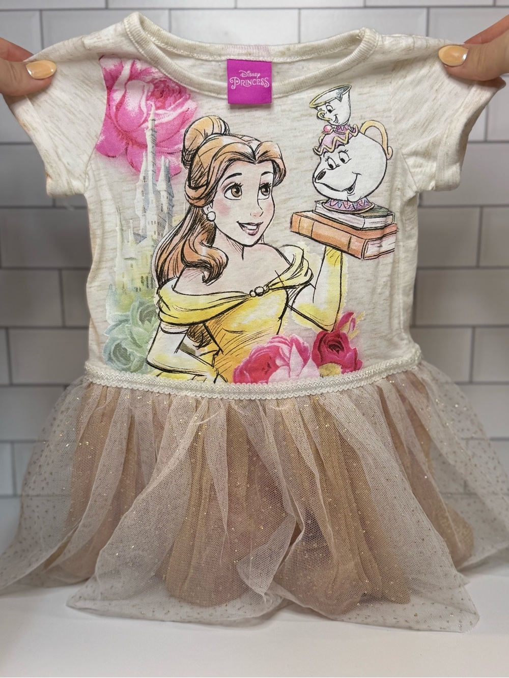 Disney Princess Cream Belle Tutu Dress